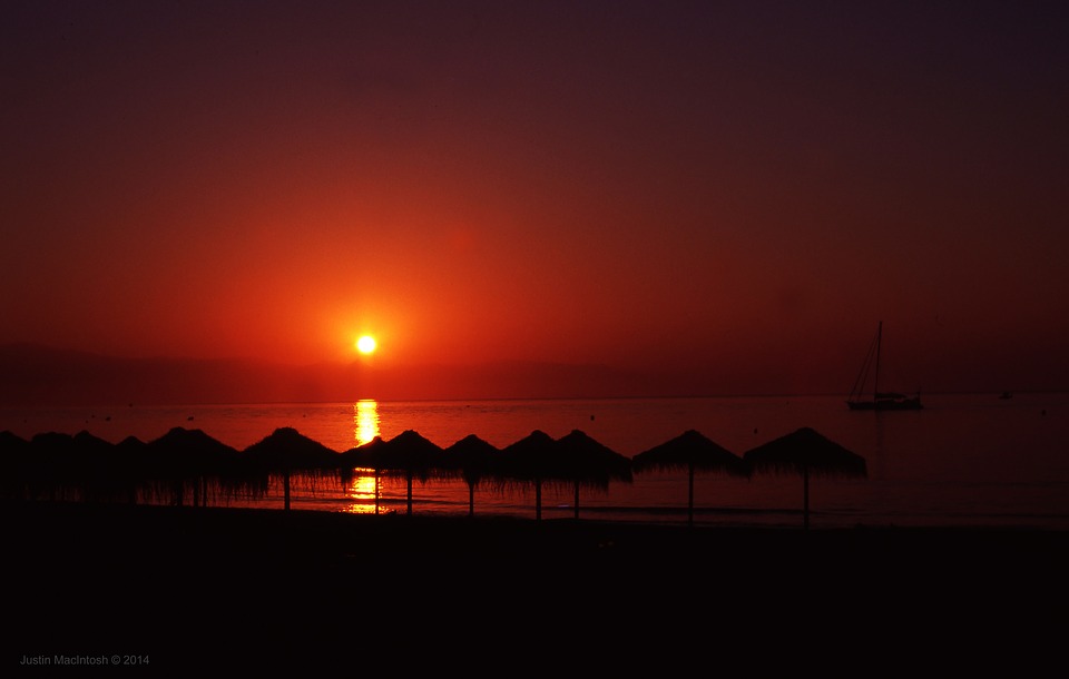 solnedgang Costa del Sol